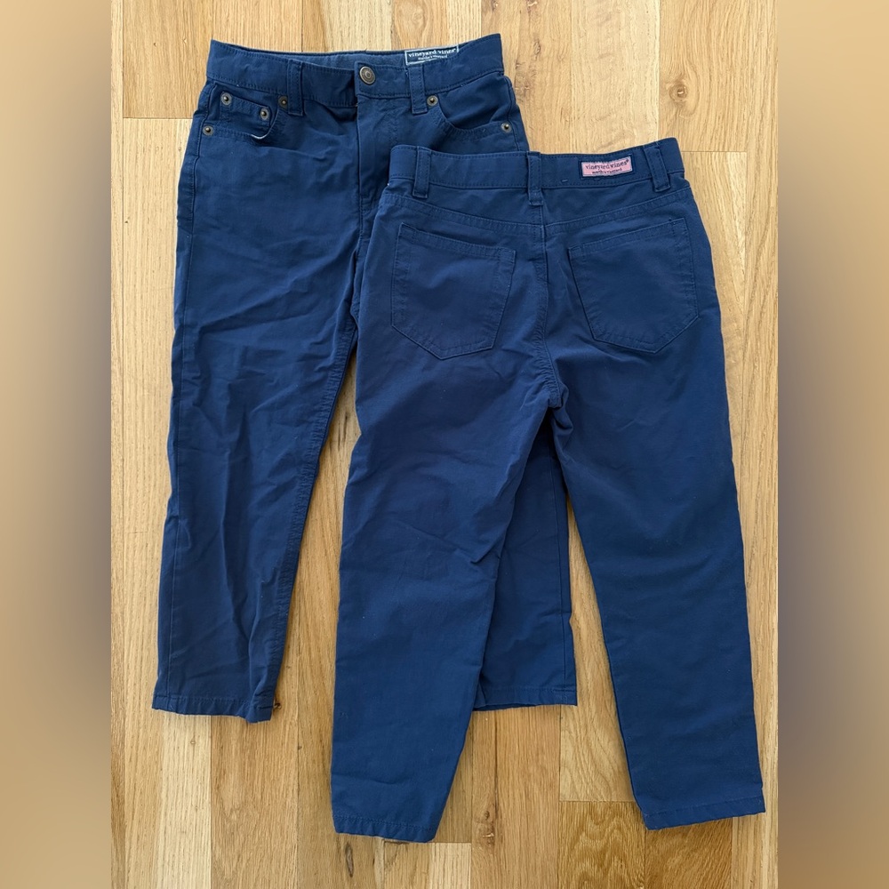 Vineyard Vines Boys Navy Blue On The Go Pants sz 5
